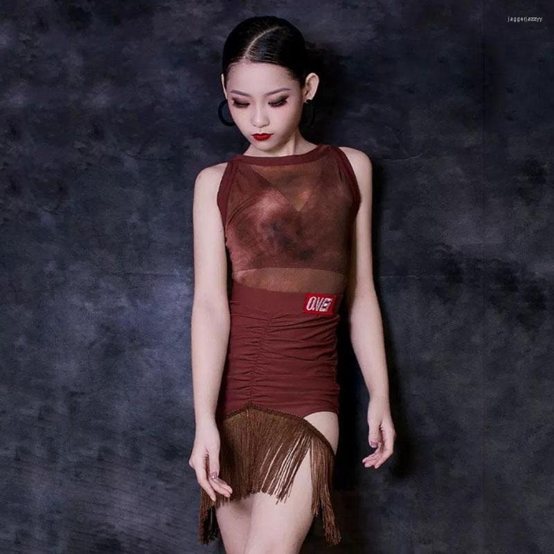 Stage Wear Sleeveless Tops Tassel Skirt Kids Latin Dance Dress For Girl Competition Ballroom Dancing Costume NY10 3069 3070
Stage Wear Sleeveless Tops Tassel Skirt Kids Latin Dance Dress For Girl Competition Ballroom Dancing Costume NY10 3069 3070