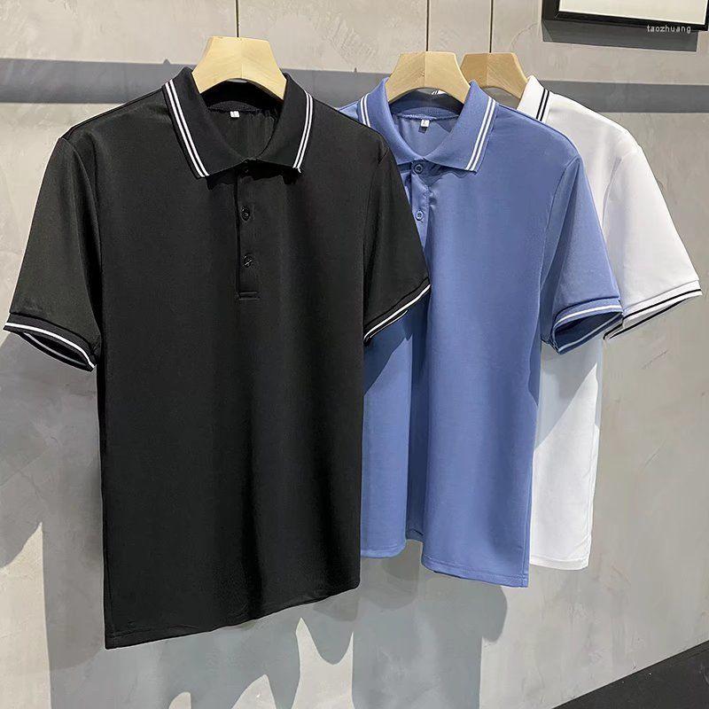 Men' Polos Trendy Men' Short Sleeved Polo Shirt Embroidered Lapel Male Top Versatile Fashion High-Quality Man Tees Clothing Y46, White
Men' Polos Trendy Men' Short Sleeved Polo Shirt Embroidered Lapel Male Top Versatile Fashion High-Quality Man Tees Clothing Y46, White