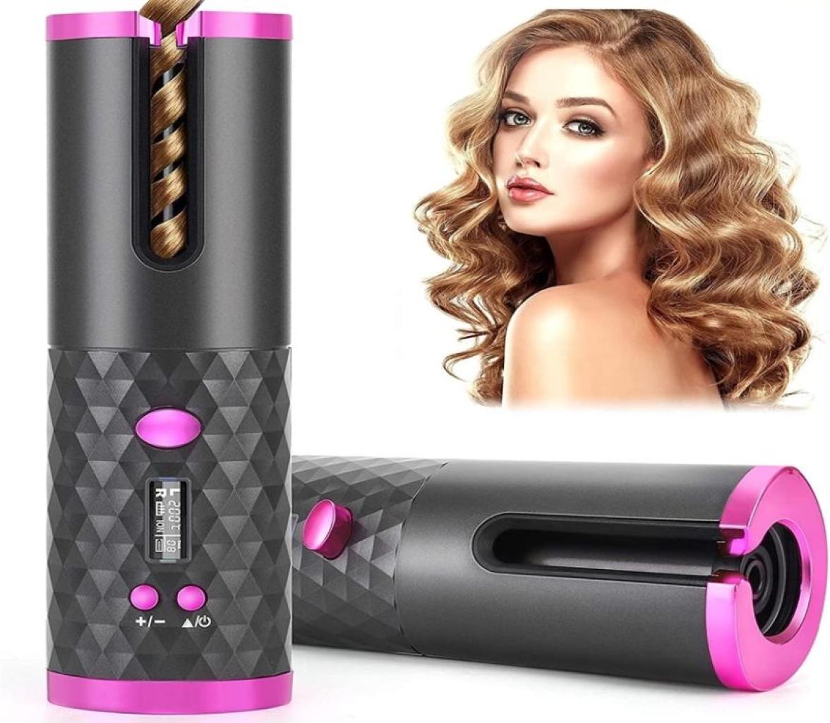 Automatic Rotating Hair Curler Ceramic Cordless Curling Iron USB Rechargeable LCD Display Temperature Waver Curlers Wand 2202227685462
Automatic Rotating Hair Curler Ceramic Cordless Curling Iron USB Rechargeable LCD Display Temperature Waver Curlers Wand 2202227685462