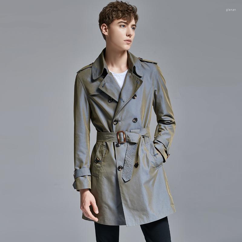 Men' Trench Coats Chameleon Coat Men' Spring And Autumn British Double-Breasted Classic In The Long Size Clothing Tide, Blue
Men' Trench Coats Chameleon Coat Men' Spring And Autumn British Double-Breasted Classic In The Long Size Clothing Tide, Blue