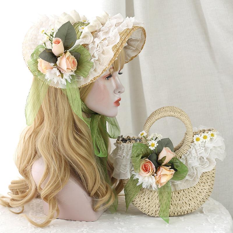 Wide Brim Hats Original French Pastoral Small Fresh Lolita Flower Student Straw Hat Retro Piece Of Flat Studio Po Catwalk Bntbb
Wide Brim Hats Original French Pastoral Small Fresh Lolita Flower Student Straw Hat Retro Piece Of Flat Studio Po Catwalk Bntbb