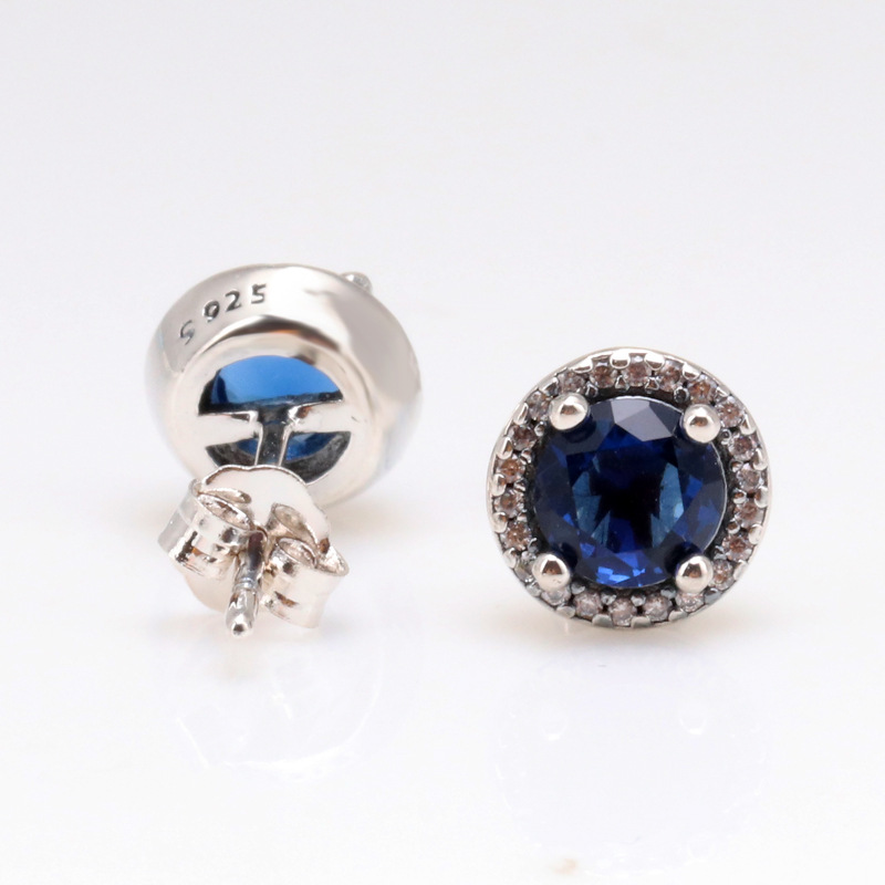 Women's Luxury Fashion Earrings - Doreilles Style with Crystals & Diamonds, 925 Sterling Silver PD2103