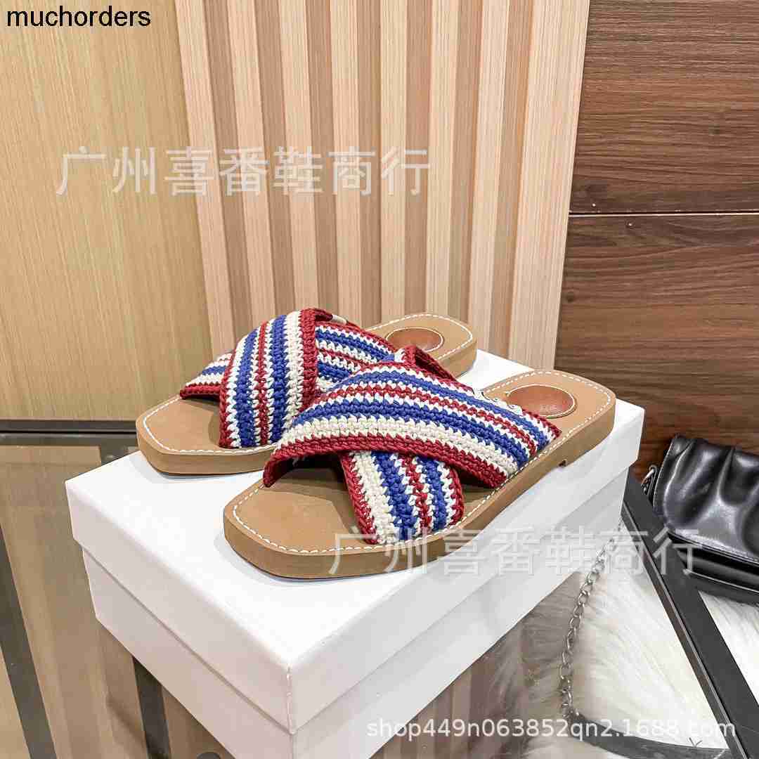 Knitted and woven one line slippers 2023 Spring/Summer New Cross Contrast Color Series Thick Soft Sole Women's Shoes, White
Knitted and woven one line slippers 2023 Spring/Summer New Cross Contrast Color Series Thick Soft Sole Women's Shoes, White