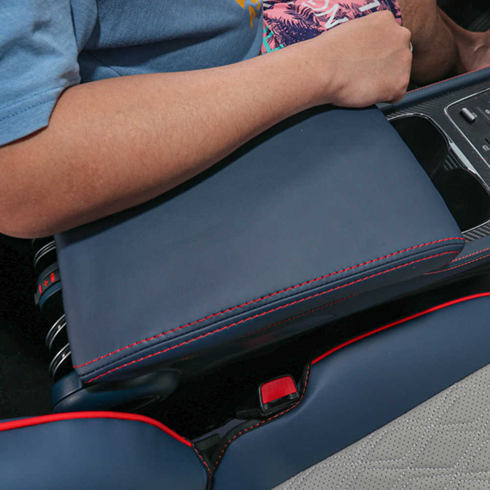 New for Byd Atto 3 2022 2023 Leather Car Armrest Mat Interior Auto Storage Box Dust-proof Cushion Cover Protector Accessories