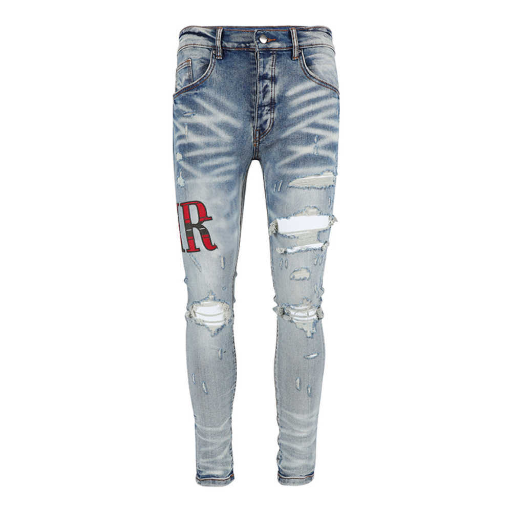 Mens jeans Distressed Motorcycle biker jean Rock Skinny Slim Ripped hole letter Top Quality Brand Hip Hop Denim Pants, Blue2
Mens jeans Distressed Motorcycle biker jean Rock Skinny Slim Ripped hole letter Top Quality Brand Hip Hop Denim Pants, Blue2