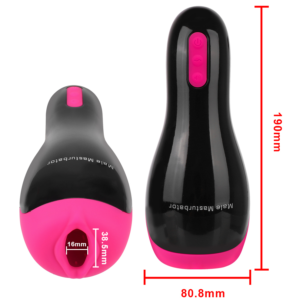 Masturbators Voice Sex Cup Male Masturbation Cup Sex Toy for Men Automatic Heating Sucking Vibrator Oral Masturbation 12 Frequency 230524