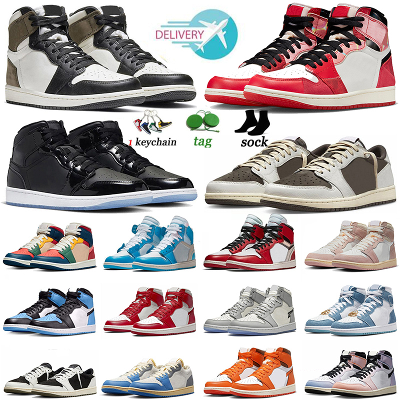 Travis Scoots 1s Medium Olive Basketball Shoes High OG Reverse Laney Mocha Mid Space Jam Low OW Unc Jumpman 1 Low Spider-Verse Men Women Trainers Sneakers Size 36-47, Item.10
Travis Scoots 1s Medium Olive Basketball Shoes High OG Reverse Laney Mocha Mid Space Jam Low OW Unc Jumpman 1 Low Spider-Verse Men Women Trainers Sneakers Size 36-47, Item.10