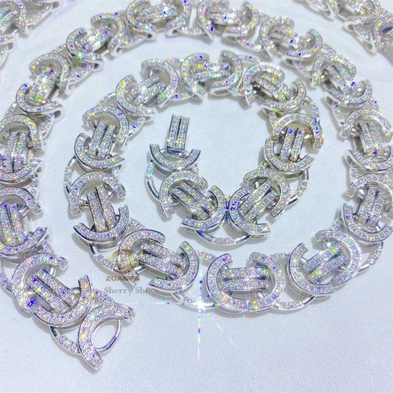 custom made vvs moissanite 15mm iced out moissanite lab diamonds diamond byzantine chain
custom made vvs moissanite 15mm iced out moissanite lab diamonds diamond byzantine chain
