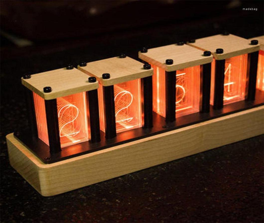 Table Clocks RGB Nixie Tube Clock DIY Led Electronic Desktop Digital Mute Wooden Base Creative Wallclock Wanduhren5804261
Table Clocks RGB Nixie Tube Clock DIY Led Electronic Desktop Digital Mute Wooden Base Creative Wallclock Wanduhren5804261