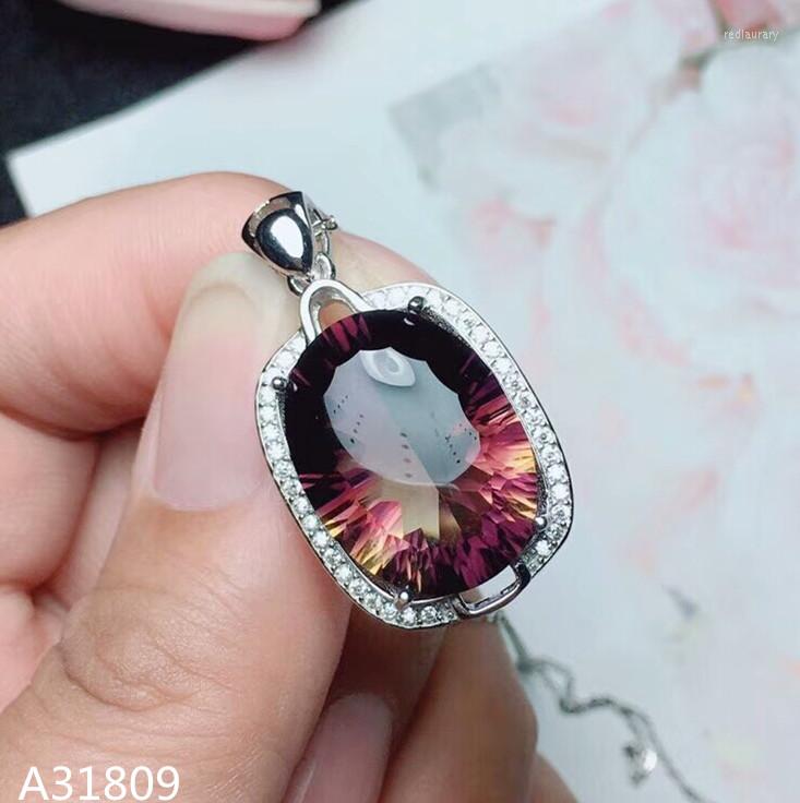 Chains KJJEAXCMY Boutique Jewelry 925 Pure Silver Inlaid Natural Purple Crystal Yellow Pendant Necklace Girl Gift Party Birthday
Chains KJJEAXCMY Boutique Jewelry 925 Pure Silver Inlaid Natural Purple Crystal Yellow Pendant Necklace Girl Gift Party Birthday