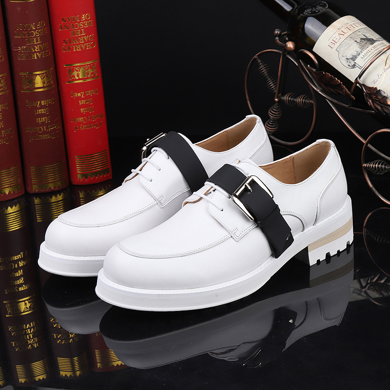 White Full Grain Leather Mens Formal Suit Dress Shoes Thick heel Buckle Gentlemen Derby Shoes Size 38-45
White Full Grain Leather Mens Formal Suit Dress Shoes Thick heel Buckle Gentlemen Derby Shoes Size 38-45