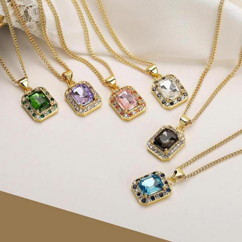 Pendant Necklaces Arrival Fashion Women Cute/romantic Classic Square Zircon Necklace Light Luxury Jewelry
Pendant Necklaces Arrival Fashion Women Cute/romantic Classic Square Zircon Necklace Light Luxury Jewelry
