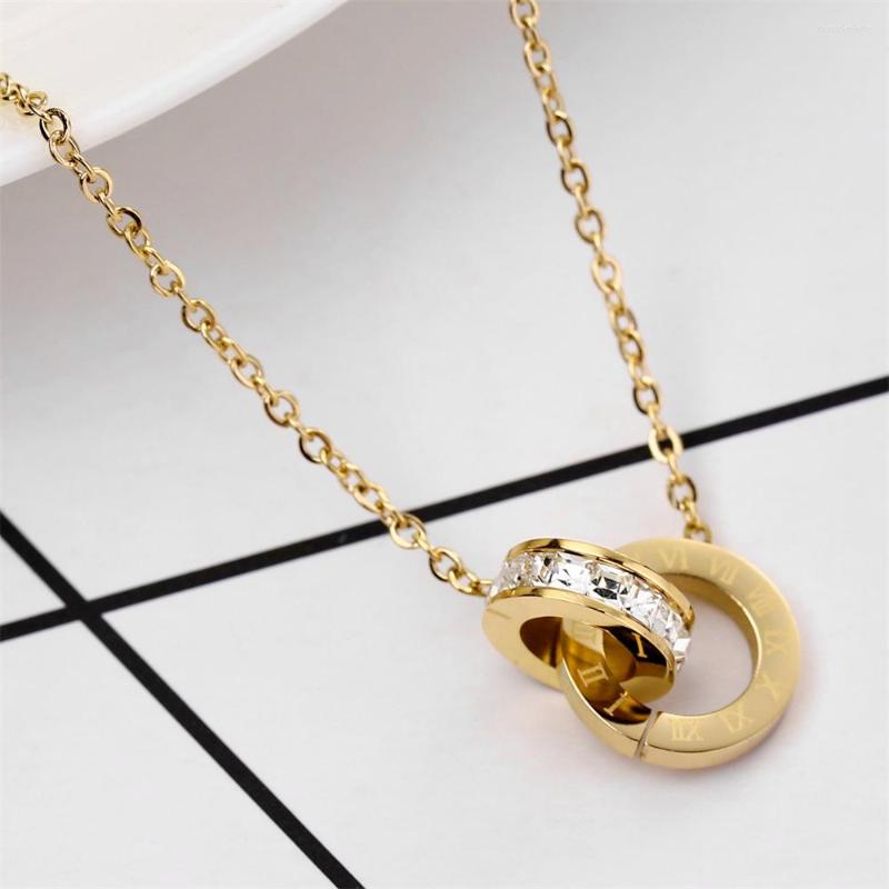 Pendant Necklaces Simple Literary Roman Numerals Full Drill Titanium Steel Necklace Geometric Everything Clavicle Chain Accessories
Pendant Necklaces Simple Literary Roman Numerals Full Drill Titanium Steel Necklace Geometric Everything Clavicle Chain Accessories