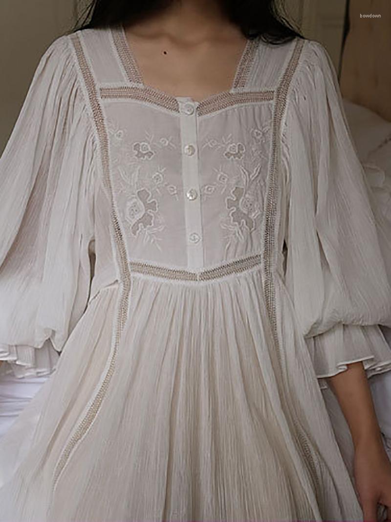 Women's Sleepwear Women Pure Cotton Ruffles Vintage Nightgowns Robe Nightie Long Dress Victorian Romantic Princess Nightdress Homewear, Picture shown
Women's Sleepwear Women Pure Cotton Ruffles Vintage Nightgowns Robe Nightie Long Dress Victorian Romantic Princess Nightdress Homewear, Picture shown