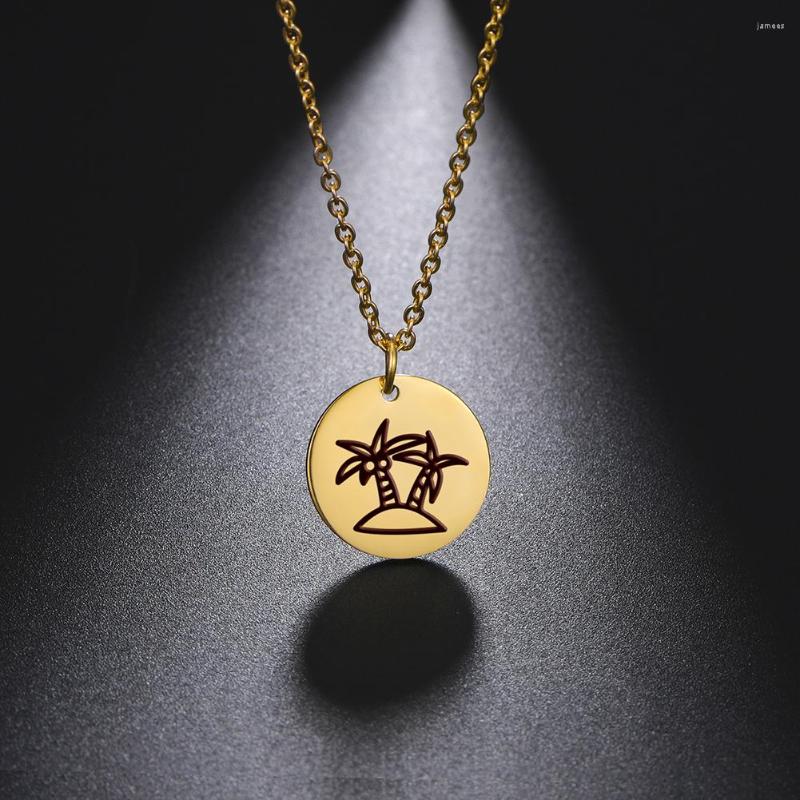 Pendant Necklaces Dreamtimes Palm Tree Necklace For Women Men Aesthetic Coconut Island Chain Choker Stainless Steel Jewelry Gifts
Pendant Necklaces Dreamtimes Palm Tree Necklace For Women Men Aesthetic Coconut Island Chain Choker Stainless Steel Jewelry Gifts