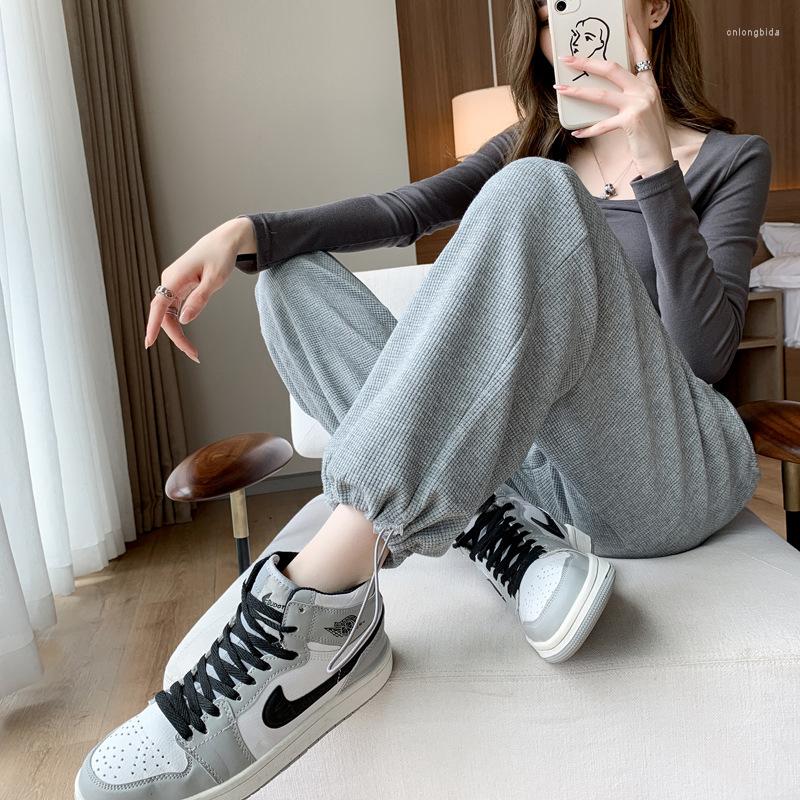 Women's Pants 2023 Fashion Green Sweatpants For Women Spring Baggy High Waist Jogger Wide Leg Trousers Femme Loose Sports Summer