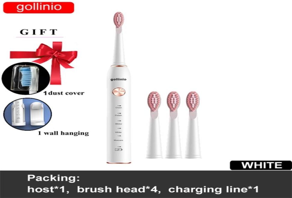 gollinio brand Toothbrush electric usb fast charging GL41H Adult Timer Teeth Brush case Rechargeable head High quality 2202223941084
gollinio brand Toothbrush electric usb fast charging GL41H Adult Timer Teeth Brush case Rechargeable head High quality 2202223941084