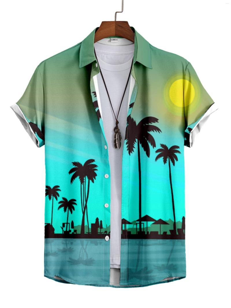 Men' Casual Shirts 2023 Summer Men' Hawaiian Coconut Tree Printed Yellow Lapel Polo Shirt, Mixed colour
Men' Casual Shirts 2023 Summer Men' Hawaiian Coconut Tree Printed Yellow Lapel Polo Shirt, Mixed colour