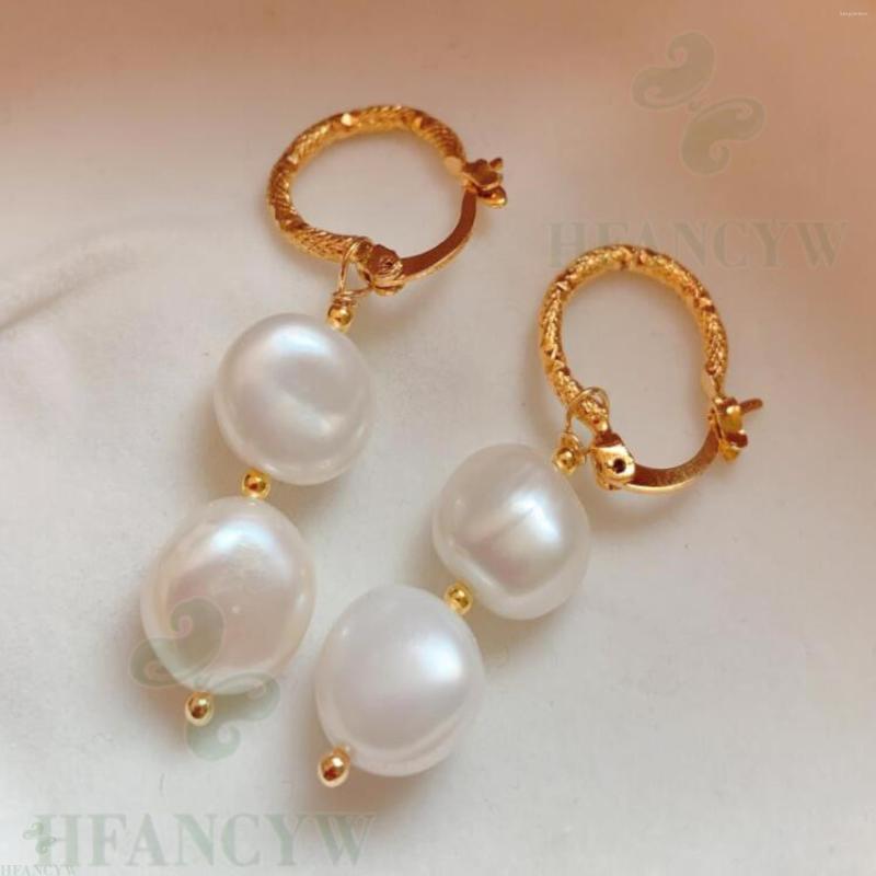Dangle Earrings White Baroque Pearl Earring 18k Ear Drop Hook Earbob Mesmerizing Luxury Accessories Real Gift Party Fashion Irregular
Dangle Earrings White Baroque Pearl Earring 18k Ear Drop Hook Earbob Mesmerizing Luxury Accessories Real Gift Party Fashion Irregular