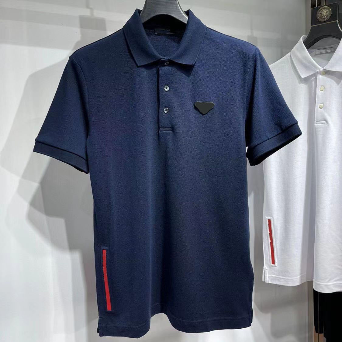 Mens T-Shirts Polos Shirt Ice Cotton Shirt Breathable Summer Short Polo Man Tops Tees Designer Tshirts Asian Size -5XL, Black
Mens T-Shirts Polos Shirt Ice Cotton Shirt Breathable Summer Short Polo Man Tops Tees Designer Tshirts Asian Size -5XL, Black