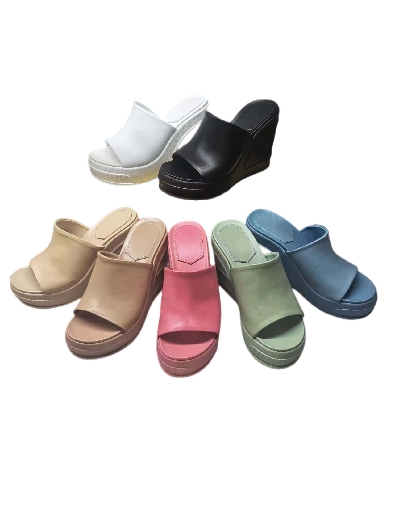 The latest catwalk water slope heel slippers style, leather fabrics, sheepskin lining, 35-41 yards, 4#
The latest catwalk water slope heel slippers style, leather fabrics, sheepskin lining, 35-41 yards, 4#