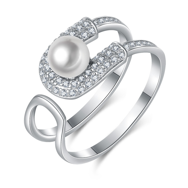 Trendy Pearl Rings Adjustable Ring, Brilliant AAA Cubic Zirconia Female Ring Jewelry
Trendy Pearl Rings Adjustable Ring, Brilliant AAA Cubic Zirconia Female Ring Jewelry