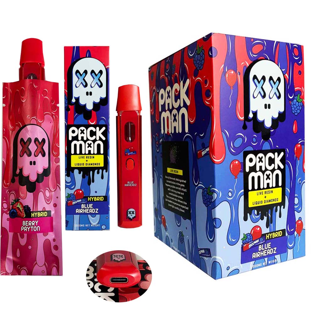 Sample PACKMAN Disposable Vape Pens E-cigarettes 2.0ml Empty Cartridges Ceramic Coil Starter kit 360mAh Rechargeable Battery with packaging 10 flavors
Sample PACKMAN Disposable Vape Pens E-cigarettes 2.0ml Empty Cartridges Ceramic Coil Starter kit 360mAh Rechargeable Battery with packaging 10 flavors