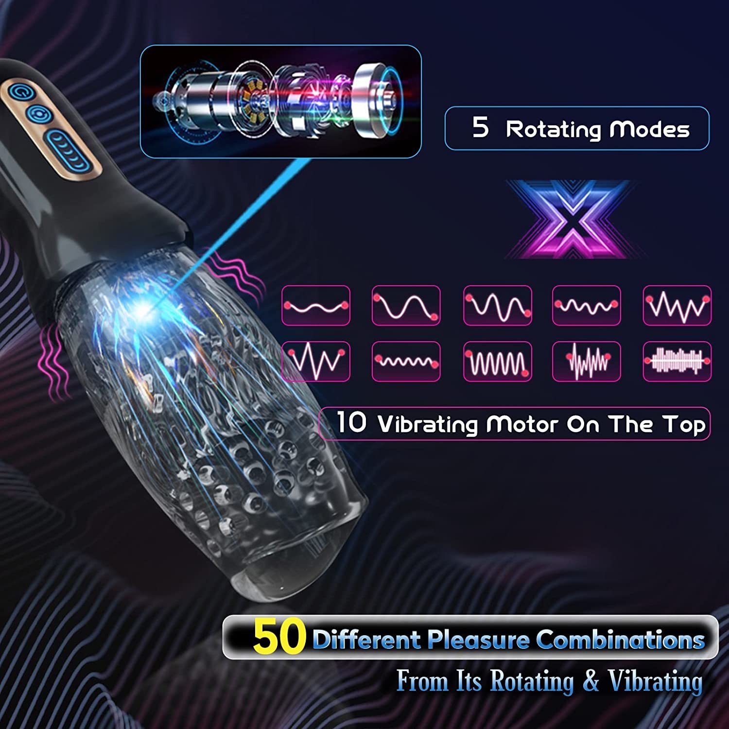 Masturbators Automatic massage machine used for male rotation oral sex sex machines male massage machines cup vibrators penis massagers vaginal sex to
