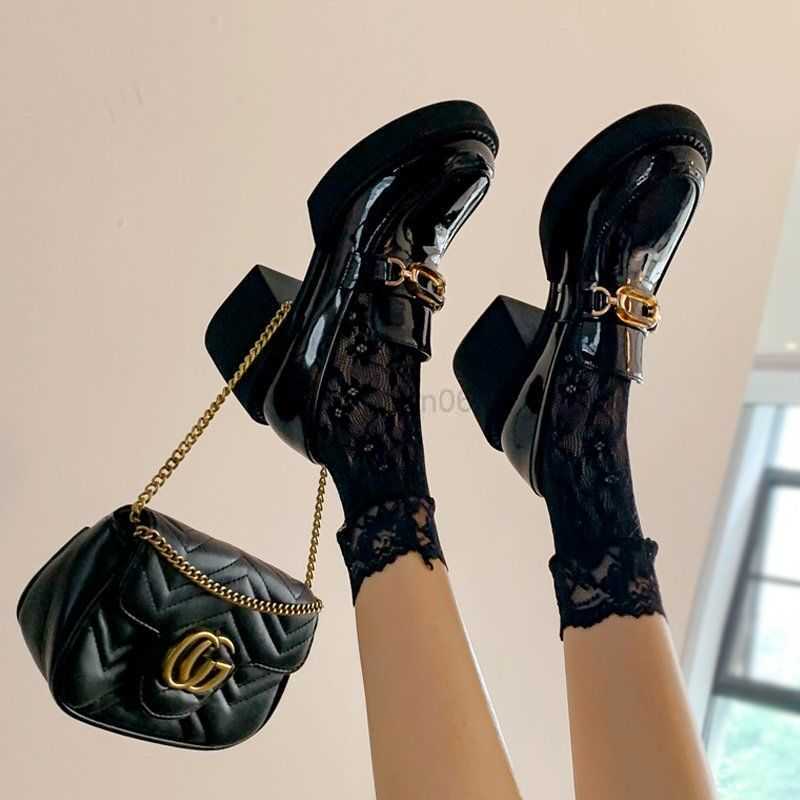 Dress Shoes Apanzu New Women Loafers College style Leather Platform Casual Metal Buckle Ladies Fashion All-match Mary Jane Y23, Black
Dress Shoes Apanzu New Women Loafers College style Leather Platform Casual Metal Buckle Ladies Fashion All-match Mary Jane Y23, Black