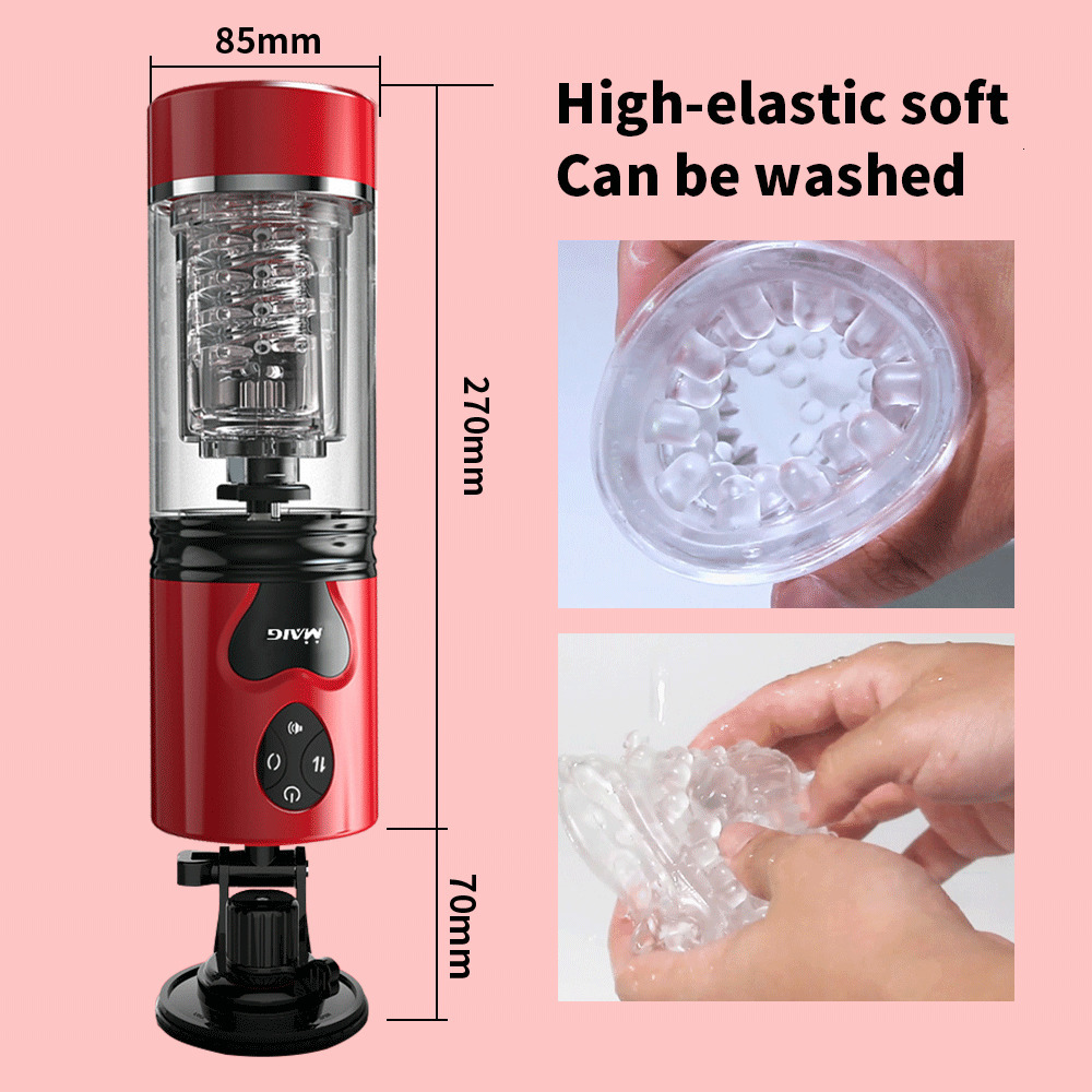 Masturbators Automatic Telescopic Rotary Sucking Male Masturbation Cup Vaginal Pocket Sucking Male Masturbation Stimulating Toys 230524