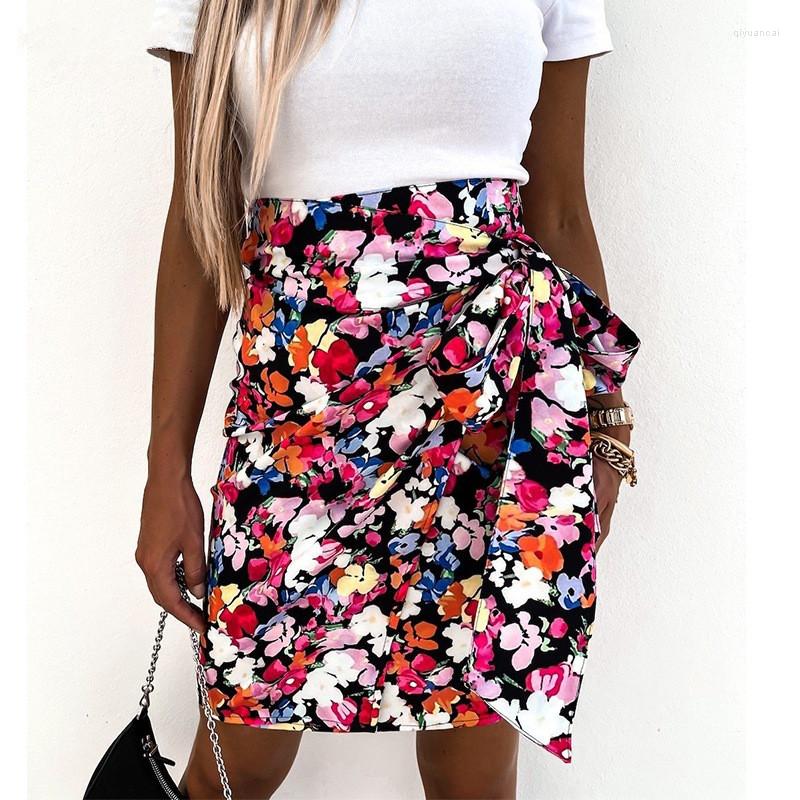 Skirts 2023 Casual Summer Boho High Waist Floral Wrap Skirt Women Slim Mini Leopard Print Faldas Female Irregular Bodycon Short, Floral-2
Skirts 2023 Casual Summer Boho High Waist Floral Wrap Skirt Women Slim Mini Leopard Print Faldas Female Irregular Bodycon Short, Floral-2