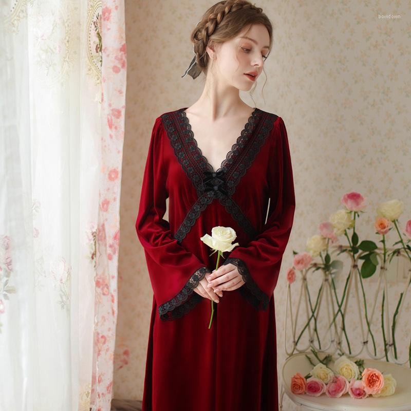 Women's Sleepwear 2023 Winter Thicken Velvet Women Sexy V-Neck Long Ankle-Length Nightgowns Loose Design Flare Sleeve Warm Night Dress, Green
Women's Sleepwear 2023 Winter Thicken Velvet Women Sexy V-Neck Long Ankle-Length Nightgowns Loose Design Flare Sleeve Warm Night Dress, Green