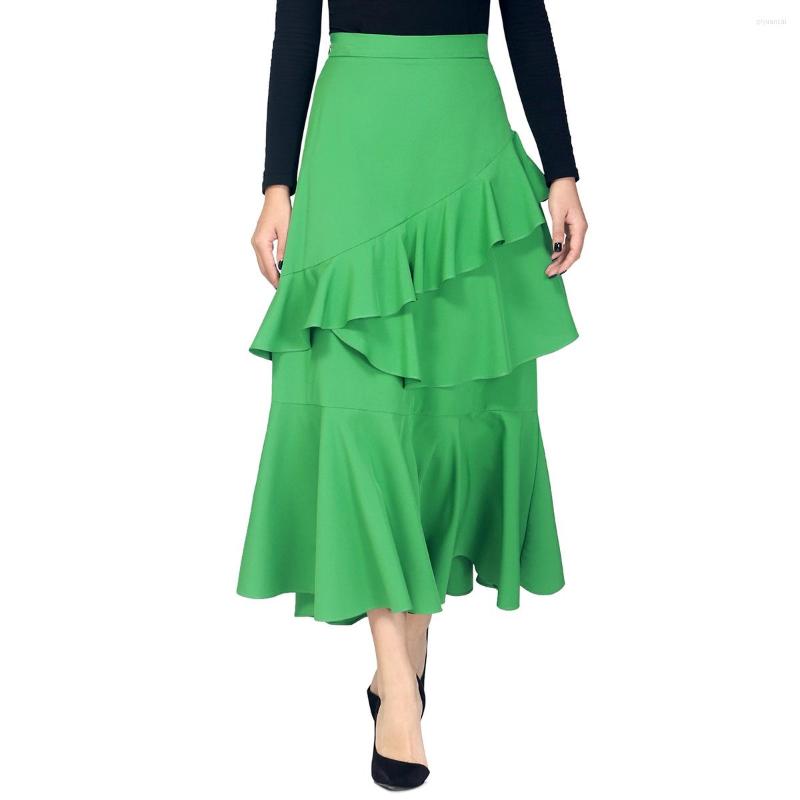Skirts Women Long Elegant Skirt Spring High Waist Belted Ruffled Edge Faldas Ladies Casual Street Ruffles Party Maxi Jupes, Apricot
Skirts Women Long Elegant Skirt Spring High Waist Belted Ruffled Edge Faldas Ladies Casual Street Ruffles Party Maxi Jupes, Apricot