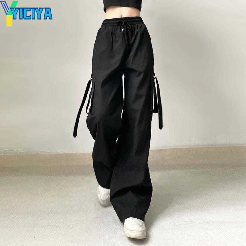 YICIYA Women' Pants Streetwear BF Black Women Korean Elastic Lace Up High Waist Ribbon Slim Hip Hop Trackpants Trousers Pockets Pantalones
YICIYA Women' Pants Streetwear BF Black Women Korean Elastic Lace Up High Waist Ribbon Slim Hip Hop Trackpants Trousers Pockets Pantalones