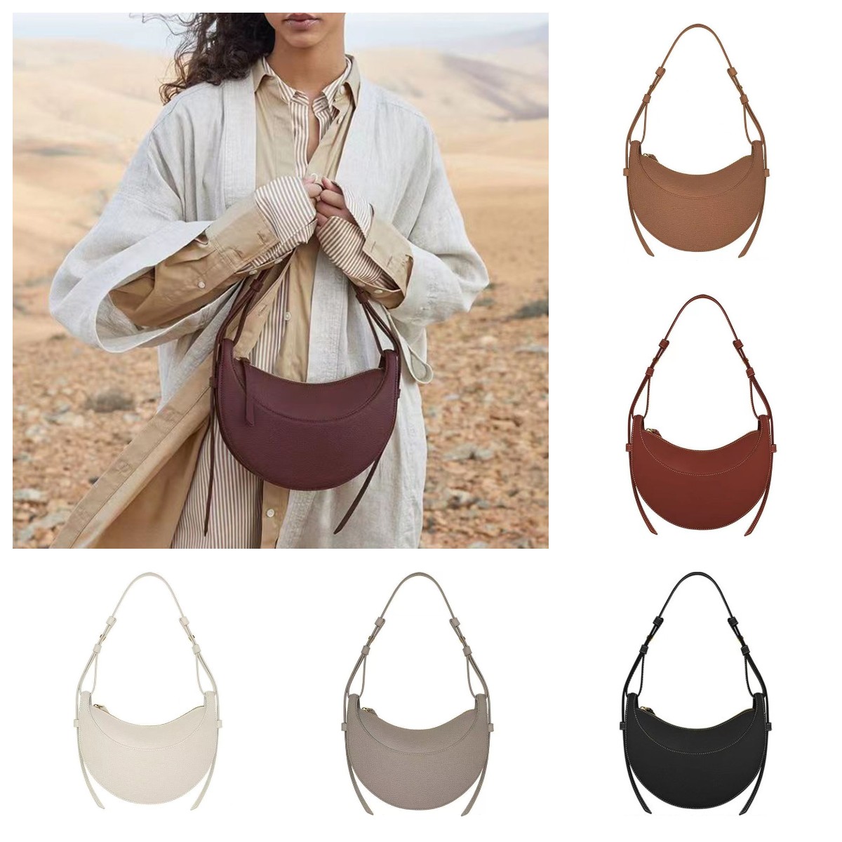 NEW Polene Numero Dix Half-Moon bag Full-Grain Textured/Smooth Calf Leather Tote Designer Zip Closure Crossbody Women Hobo Handbags Shoulder Bags Purse
NEW Polene Numero Dix Half-Moon bag Full-Grain Textured/Smooth Calf Leather Tote Designer Zip Closure Crossbody Women Hobo Handbags Shoulder Bags Purse