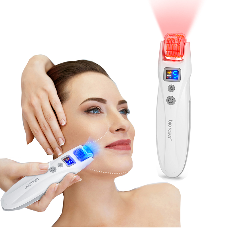 Electric Bio roller G5 EMS Microcurrent 2 Kinds LED Lights Blue Light Anti-inflammatory Red Light Anti-aging Reduces Wrinkles Vibration Roller Microne