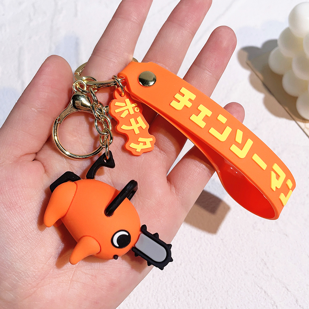 Cute Pochita Silicone Keyring Hot Anime Chainsaw Man Keychain for children Accessories Gift for Women Backpack Pendant KeyHolder
Cute Pochita Silicone Keyring Hot Anime Chainsaw Man Keychain for children Accessories Gift for Women Backpack Pendant KeyHolder