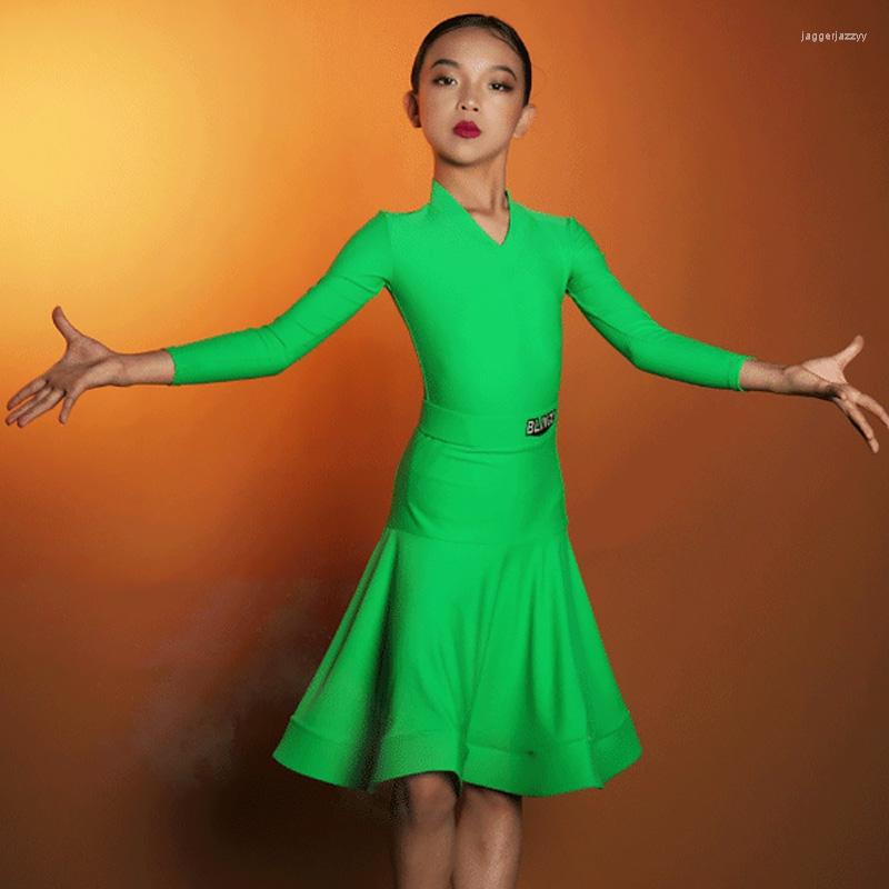 Stage Wear Fall Latin Dance Costume For Girls Latina Skirts Sets Clothes Tap Salsa Clothing Dancer Outfits JL1975, Green
Stage Wear Fall Latin Dance Costume For Girls Latina Skirts Sets Clothes Tap Salsa Clothing Dancer Outfits JL1975, Green