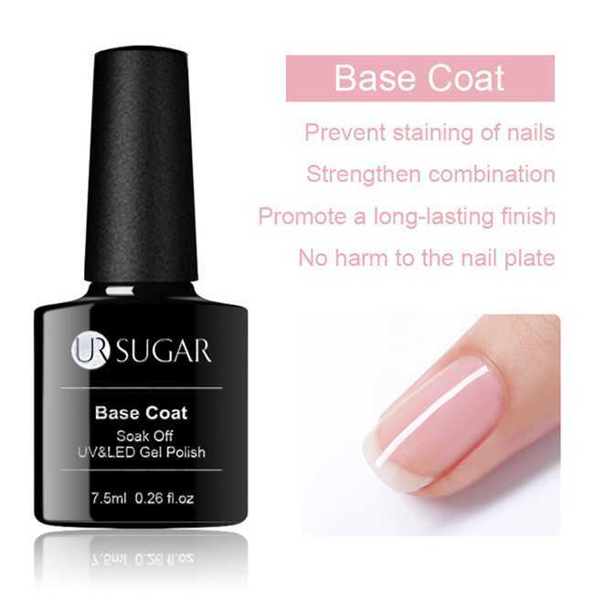 Ur Sugar 7 5ml Base Coat Top Coat Uv Led Gel Nail Polish Semi-permanent Foundation Soak Off Transparent Varnishes Varnish289o47thevr5, Pink
Ur Sugar 7 5ml Base Coat Top Coat Uv Led Gel Nail Polish Semi-permanent Foundation Soak Off Transparent Varnishes Varnish289o47thevr5, Pink
