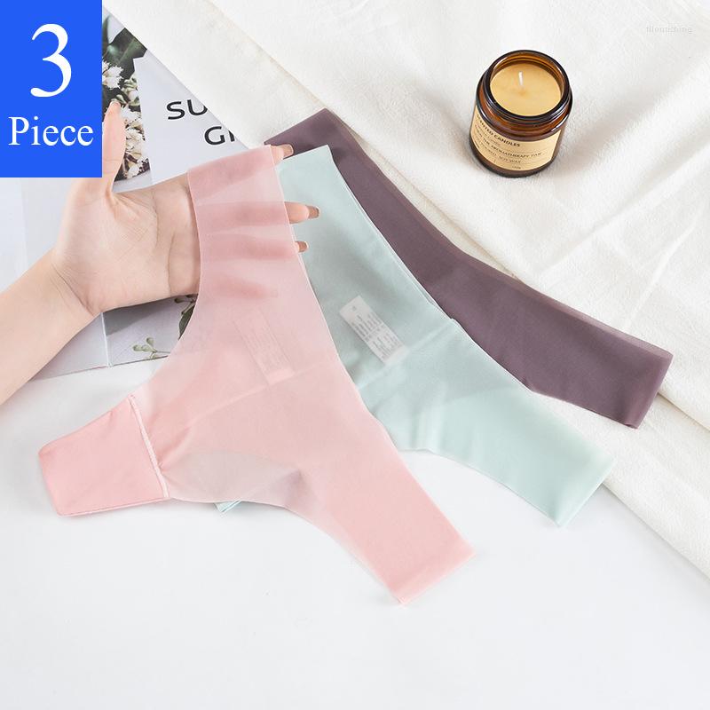 Women's Panties Soft Seamless Ice Silk Thongs Women 3pcs Solid Color Low Rise Underpants Transparent Breathable Lingerie Intimates Micro, Color 8
Women's Panties Soft Seamless Ice Silk Thongs Women 3pcs Solid Color Low Rise Underpants Transparent Breathable Lingerie Intimates Micro, Color 8
