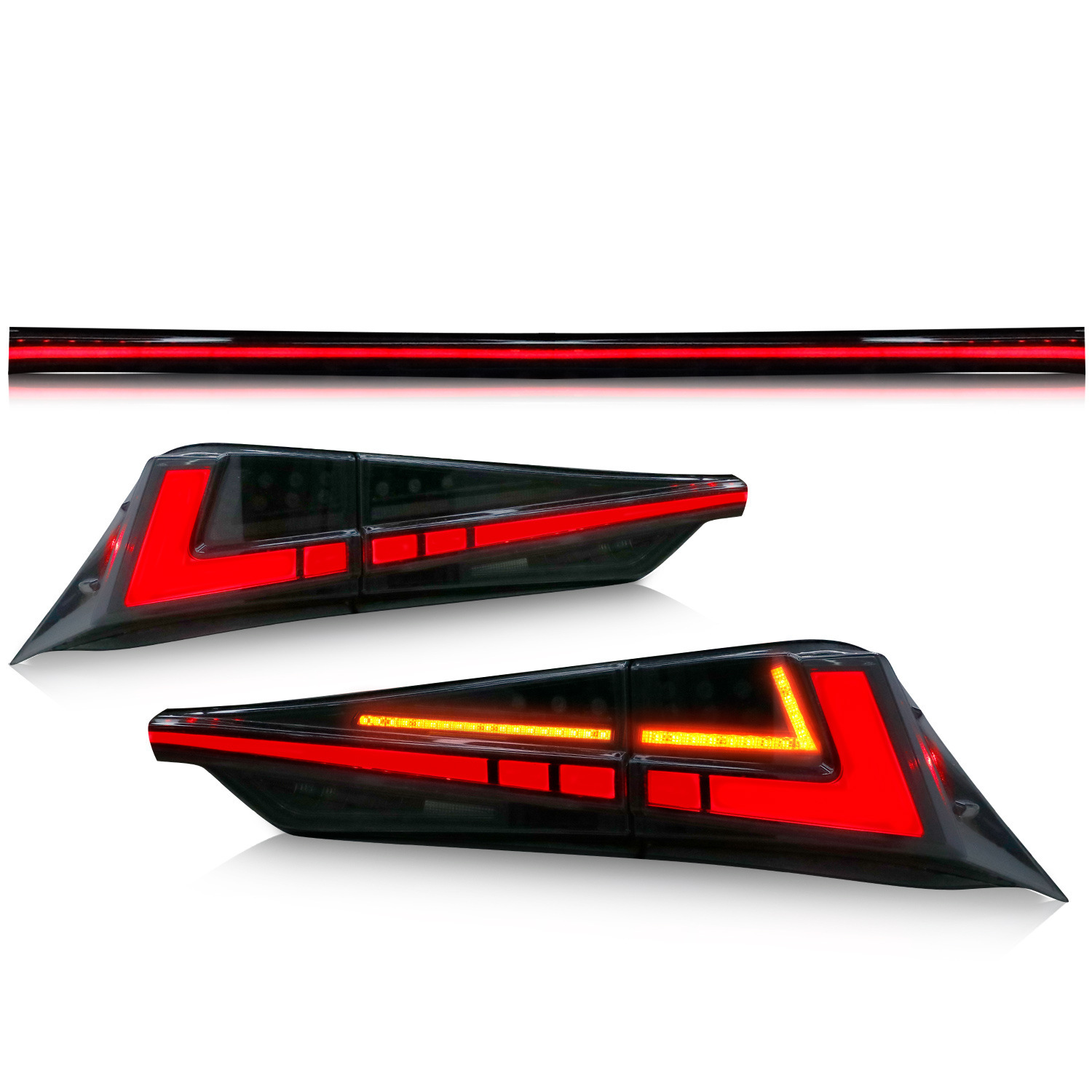 For Lexus IS250 IS300 IS350 ISF 2013-20 17 LED Auto Through Taillight Assembly Light Bar Work Lamp Accessories