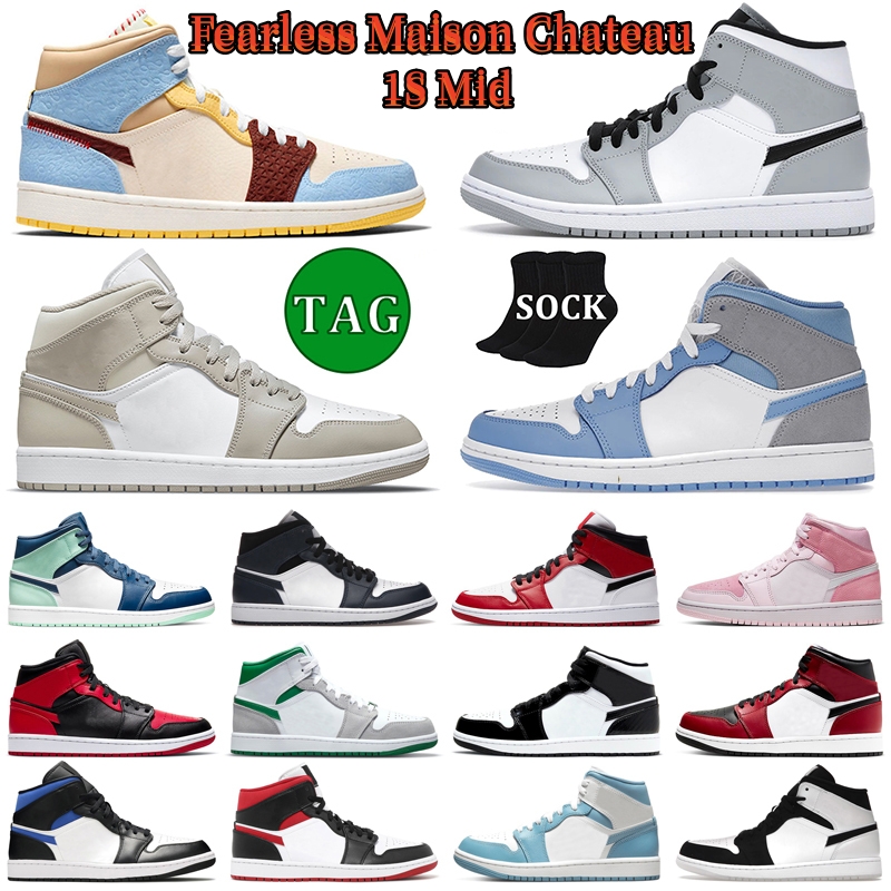 Jumpman 1 Mid Basketball Shoes Men Women 1s Fearless Maison Chateau University Blue Linen Stealth Diamond Shorts Digital Pink Mens Trainers Outdoor Sports Sneakers, 21
Jumpman 1 Mid Basketball Shoes Men Women 1s Fearless Maison Chateau University Blue Linen Stealth Diamond Shorts Digital Pink Mens Trainers Outdoor Sports Sneakers, 21