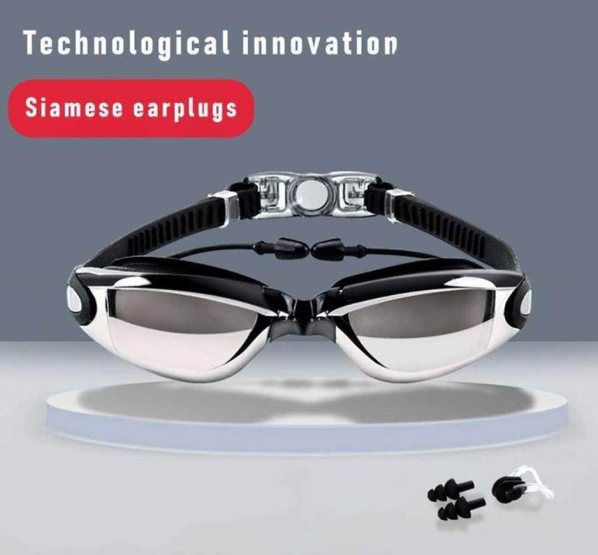 goggles Professional Swimming Goggles OnePiece Earplugs Glasses With HD Waterproof Electroplating L2210284236283
goggles Professional Swimming Goggles OnePiece Earplugs Glasses With HD Waterproof Electroplating L2210284236283