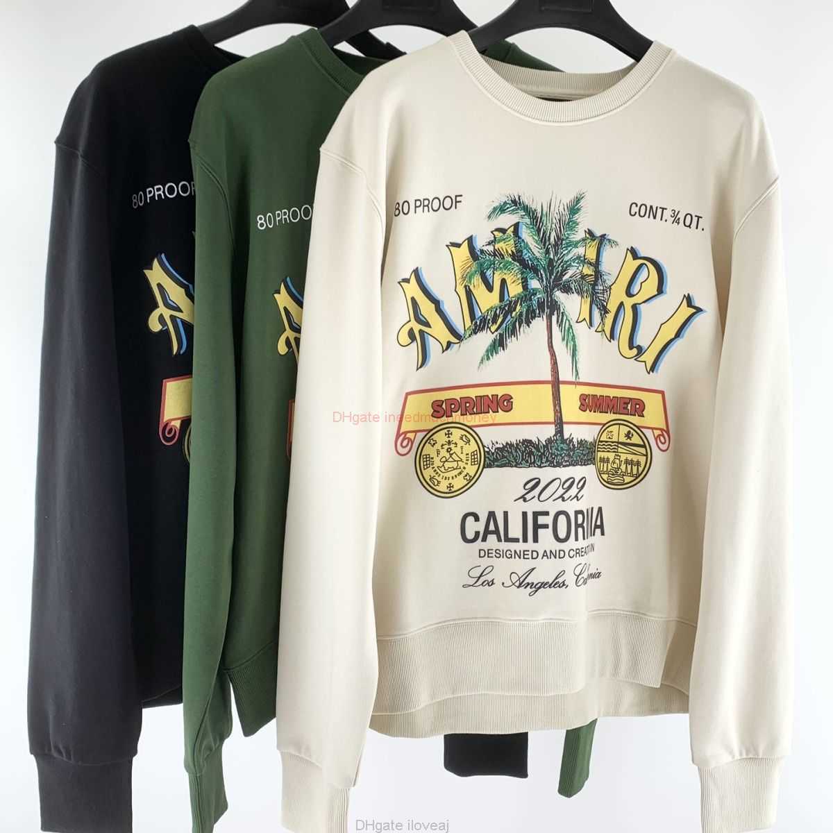 Designer Clothing Mens Sweatshirts Amires Am Hoodies 22ss New Amies Coconut Letter Printing Digital Pattern Round Neck Long Sleeve Versatile Green Long Sweater Fas, Shipping fee
Designer Clothing Mens Sweatshirts Amires Am Hoodies 22ss New Amies Coconut Letter Printing Digital Pattern Round Neck Long Sleeve Versatile Green Long Sweater Fas, Shipping fee