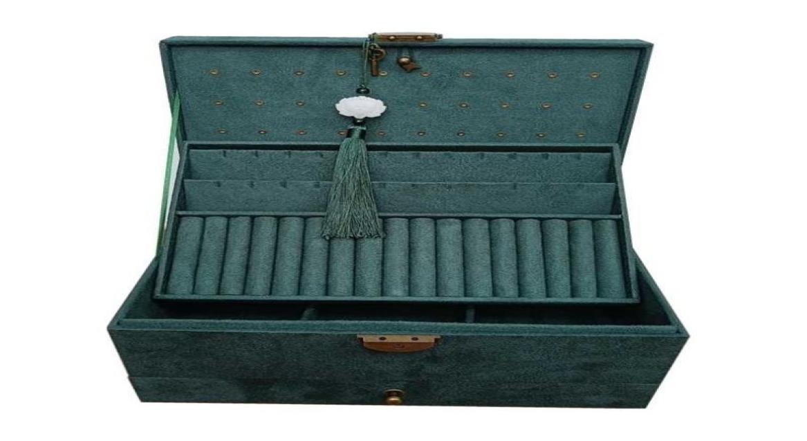Retro Dark Green Velvet Jewelry Box Elegant And Generous Birthday Festival Gift 2111054024550 
Retro Dark Green Velvet Jewelry Box Elegant And Generous Birthday Festival Gift 2111054024550
