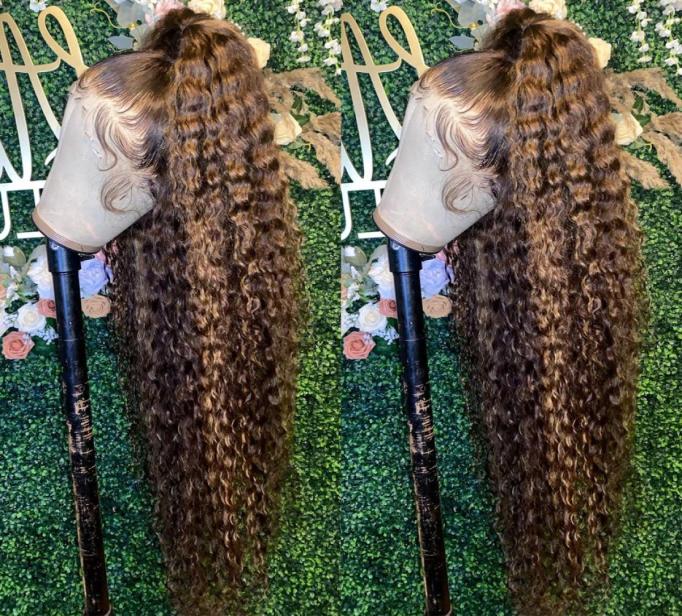 Black 28 30 Inch Highlight Ombre Curly 134 13x6 Lace Front Human Hair 180 Remy Colored Deep Wave T part Frontal Wig For Women3092147
Black 28 30 Inch Highlight Ombre Curly 134 13x6 Lace Front Human Hair 180 Remy Colored Deep Wave T part Frontal Wig For Women3092147