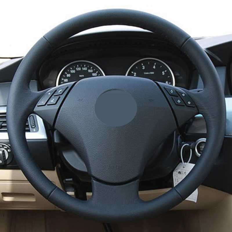 Steering Wheel Covers Customize DIY Micro Fiber Leather Car Steering Wheel Cover For BMW 523 530 523li 525 520li 535 545i E60 Car Interior G230524 G23
