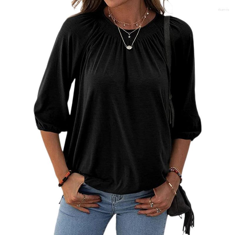 Women's T Shirts Women Summer Tshirt 2023 Three Quarter Sleeve O Neck Top Tee Ladies Loose Casual Shirt European And American Style Female, Orange
Women's T Shirts Women Summer Tshirt 2023 Three Quarter Sleeve O Neck Top Tee Ladies Loose Casual Shirt European And American Style Female, Orange