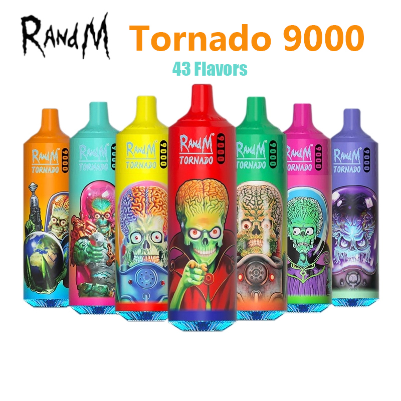 RandM Tornado 9000 Puffs Disposable E Cigarettes Disposable cigarrillos desechables 18ml Pre-filled 850mah Rechargeable Vape Battery Mesh Coil RGB light
RandM Tornado 9000 Puffs Disposable E Cigarettes Disposable cigarrillos desechables 18ml Pre-filled 850mah Rechargeable Vape Battery Mesh Coil RGB light