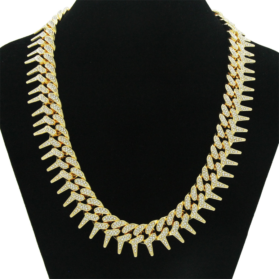 necklace for mens chain cuban link gold chains iced out jewelry Full Diamond Geometric Necklace with Aggressive Sting Cuban Chain
necklace for mens chain cuban link gold chains iced out jewelry Full Diamond Geometric Necklace with Aggressive Sting Cuban Chain